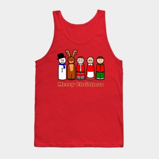 Christmas Wooden Peg Doll T-Shirt Tank Top